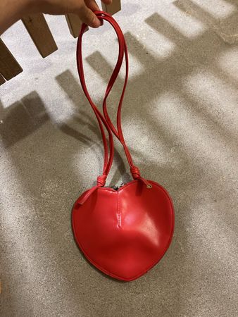 Rote Herz-Tasche crossbody bag