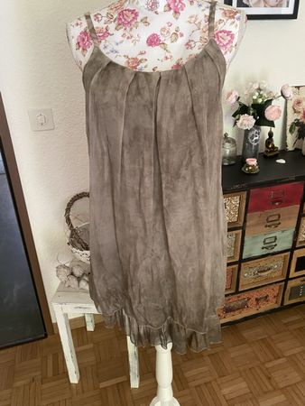 Minikleid Tunika Seide Baumwolle Italy Gr S