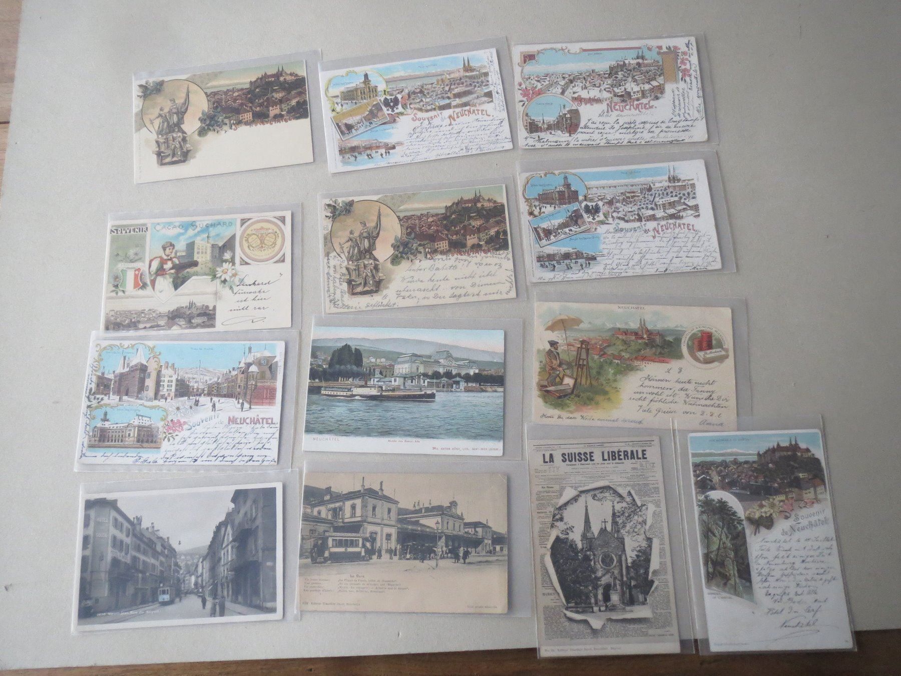 Cartoline postali: Neuchâtel, etwa 1350 alte Ansichtskarten – Usato da Tagelswangen venduto da Miski 5