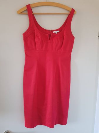 Sommerkleid von Apart (Heine) rot Grösse 36 tailliert