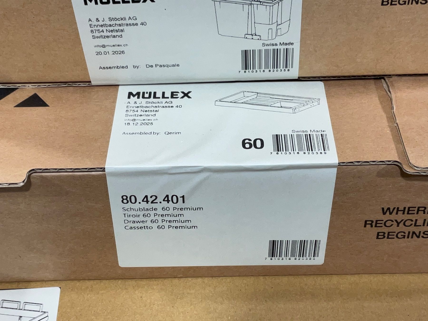Müllex Cestini per rifiuti: 064 Müllex Abfallsystem X60 L5 Premium Pro – Nuovo e nell'imballaggio originale da Derendingen venduto da Meisterstuecke 5