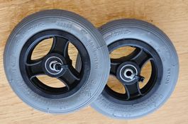 ✅1 Paar Vorderräder Rollstuhl Reifen Vollgummi,!📌