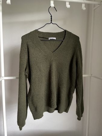 Strickpullover, Gr. M, Olivgrün - Herbst Sale!