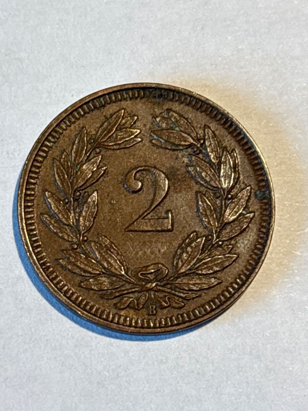 Tutti le monete: 2 Rappen Münze 1915 – Usato da Salvenach venduto da Haeseli59 1