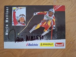 Maria Walliser Autogrammkarte