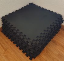 Schwarze Puzzlematten, 19stk.
