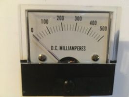 Drehspulinstrument 0-500mA DC