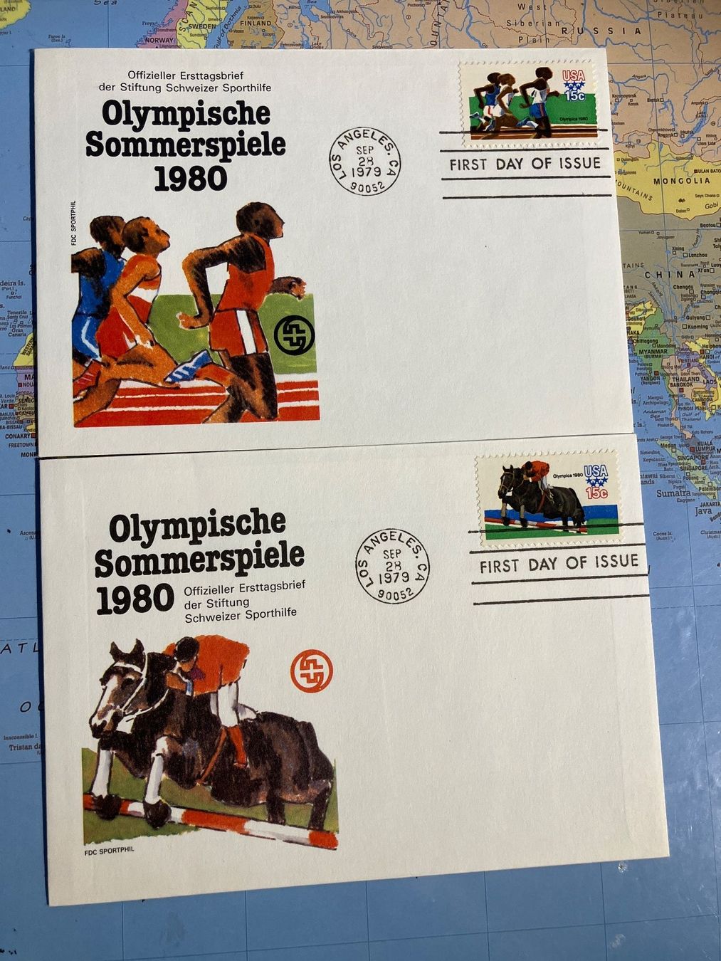 Tutti i francobolli: Olympische Sommerspiele  1980 – Nuovo (secondo la descrizione) da Cunter venduto da Bicasi58 1