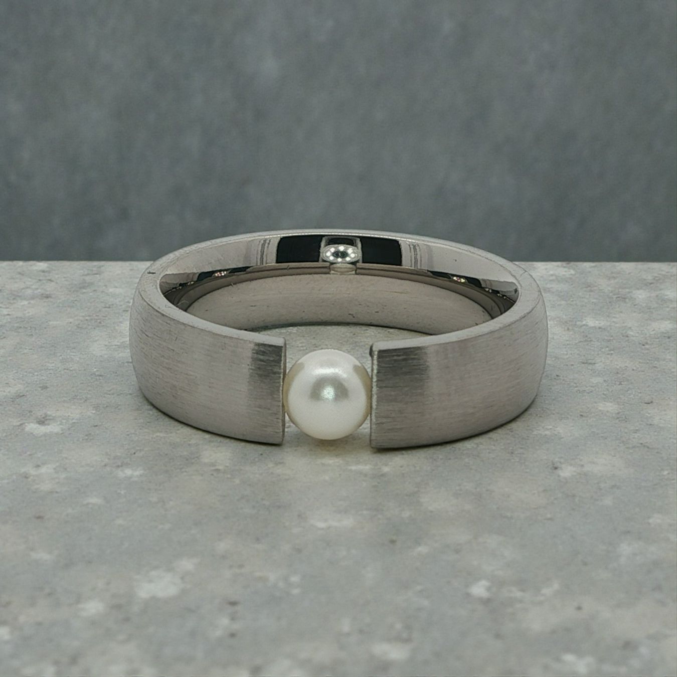Olga Ribler Ringe: Perlen Ring Edelstahl matt Grösse 58 – Neu (gemäss Beschreibung) aus Luzern von Schmuckoutlet 6