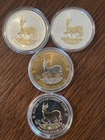 4Stk. Silberunzen Gildet Springbok 