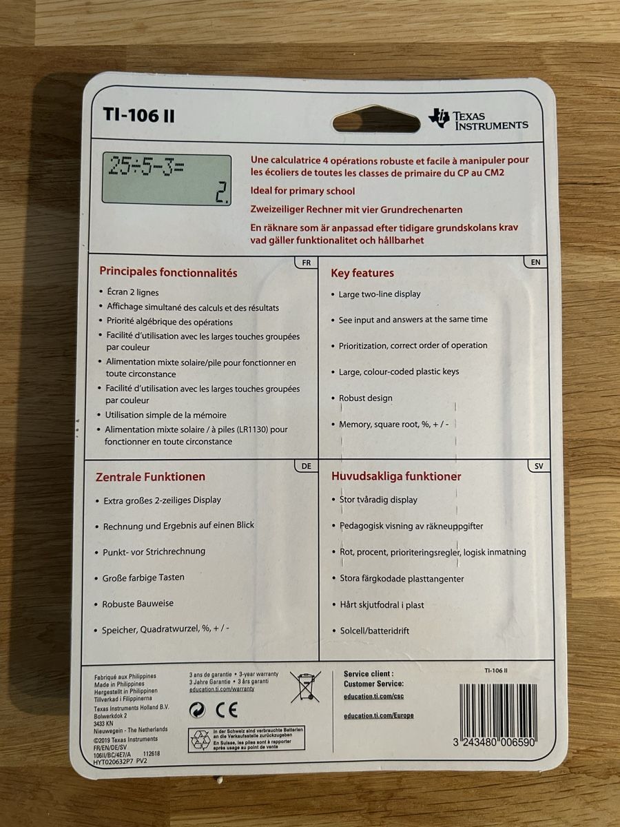 Texas Instruments Calcolatrici tascabili: Taschenrechner – Nuovo e nell'imballaggio originale da Gamprin venduto da chocoly03 1