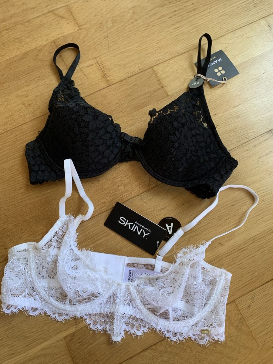 Altra biancheria intima: BH Set weiss und schwarz Gr. 75A neu – Nuovo e nell'imballaggio originale da Sempach venduto da katzaana3