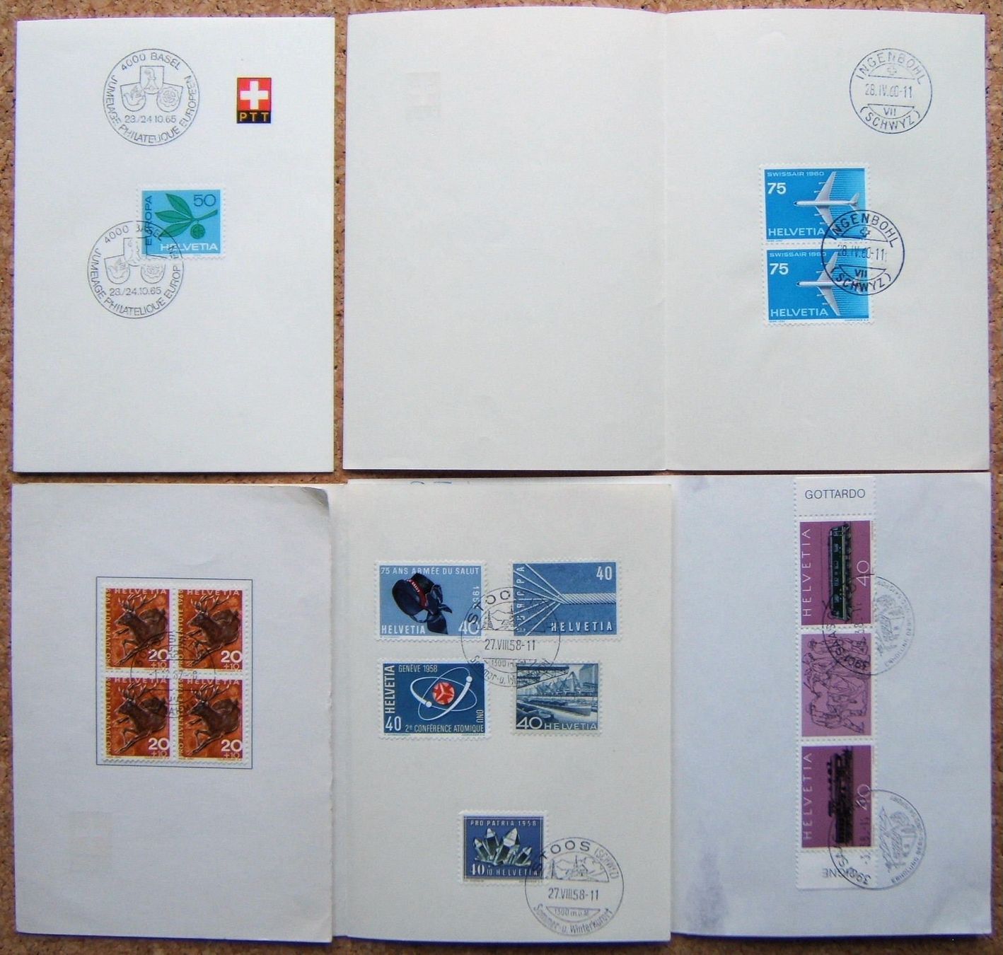 Tutti i francobolli: LOT PTT-BÖGLI 1948 - 1982 – Usato da Brunnen venduto da Nonne04 3