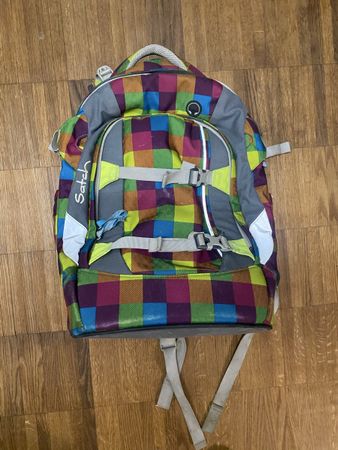 Schulrucksack Satch bunter Karomuster guter Zustand