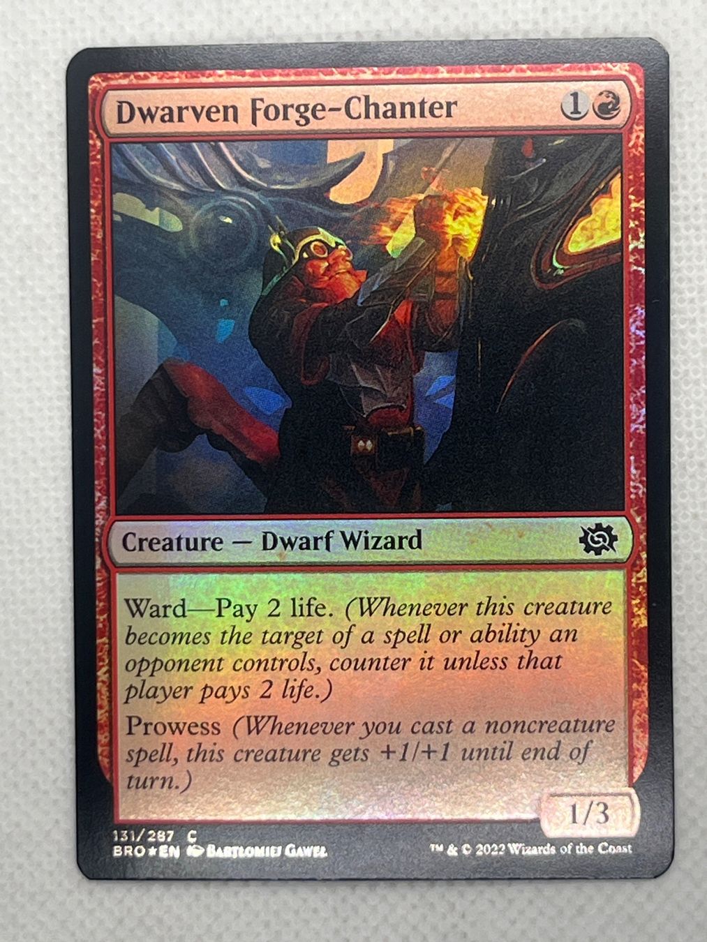 Magic The Gathering Carte collezionabili: MTG Dwarven Forge-Chanter BRO 131 Englisch Common Foil – Usato da Hinterkappelen venduto da Kim1992