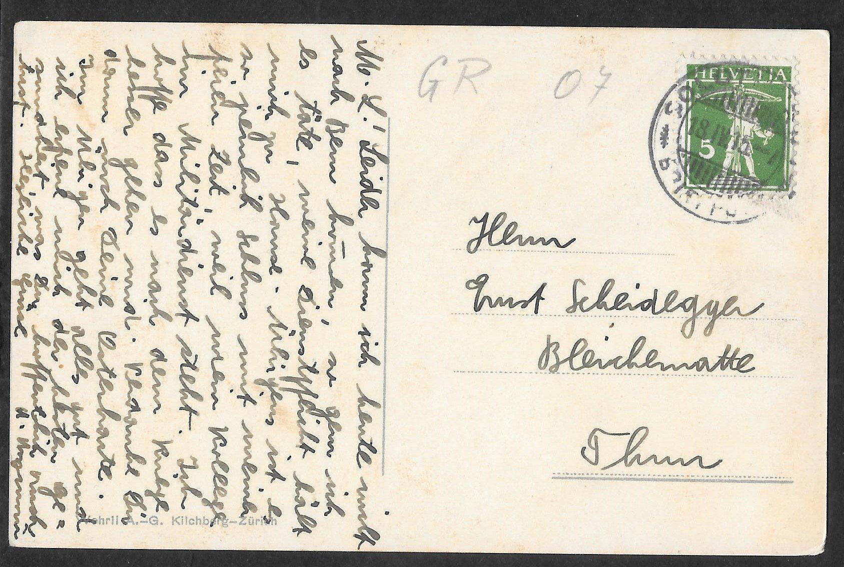 Cartoline postali: Thusis gegen die Viamala – Usato da Olten venduto da clotaldi 1