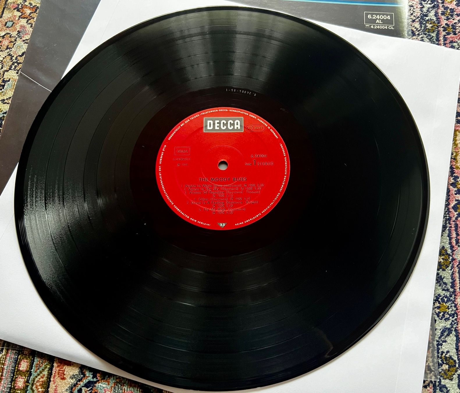 Dischi in vinile: The Moody Blues - Psychedelic Rock LP GEWASCHEN – Usato da Unterseen venduto da vinylmore 1