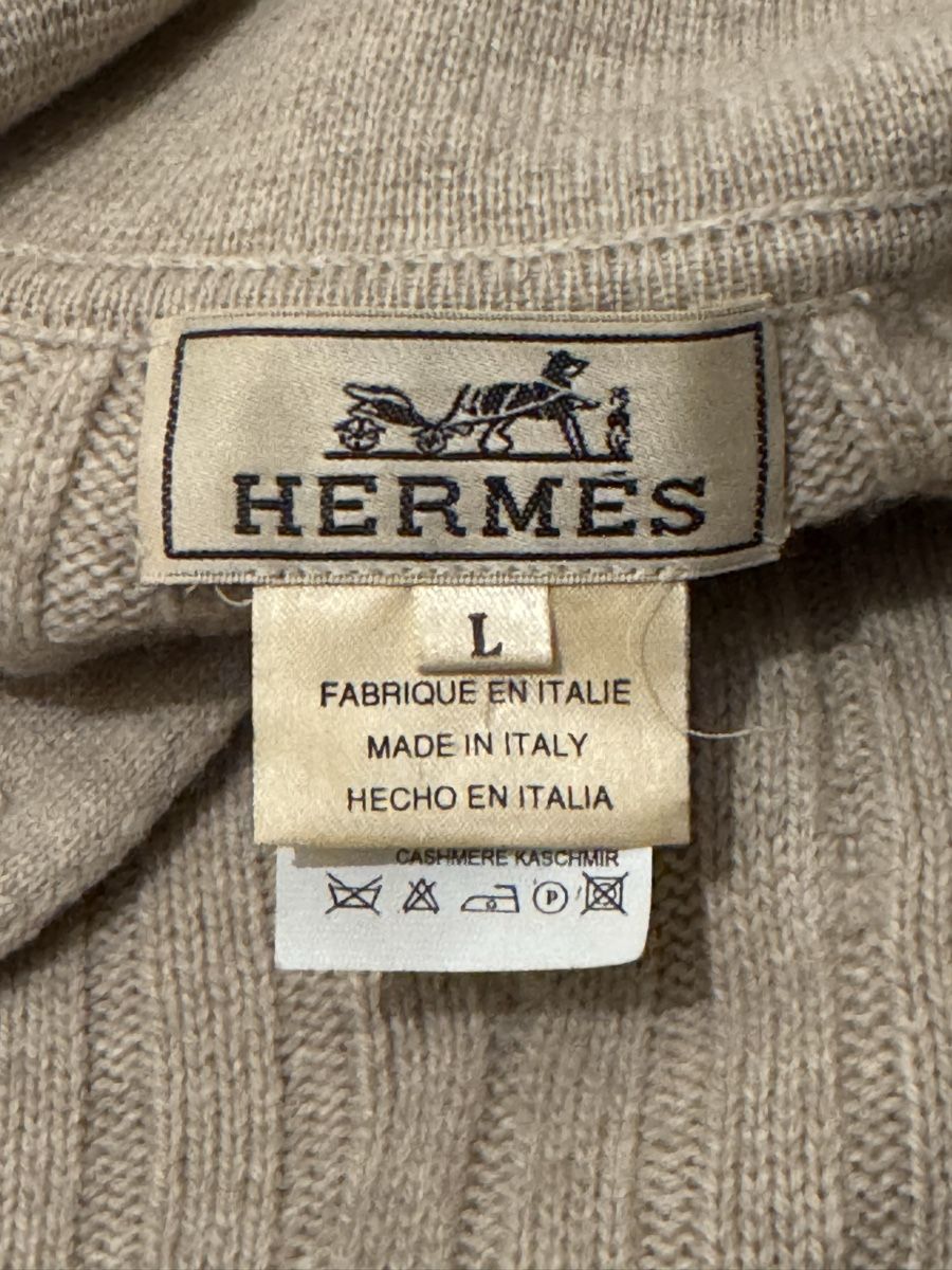Hermès Pulls & Sweat-shirts: Pull Polo HERMÈS 100% Cachemire Côtelé,  Taille L – Neuf (Voir description) à Morges par sandy069 5