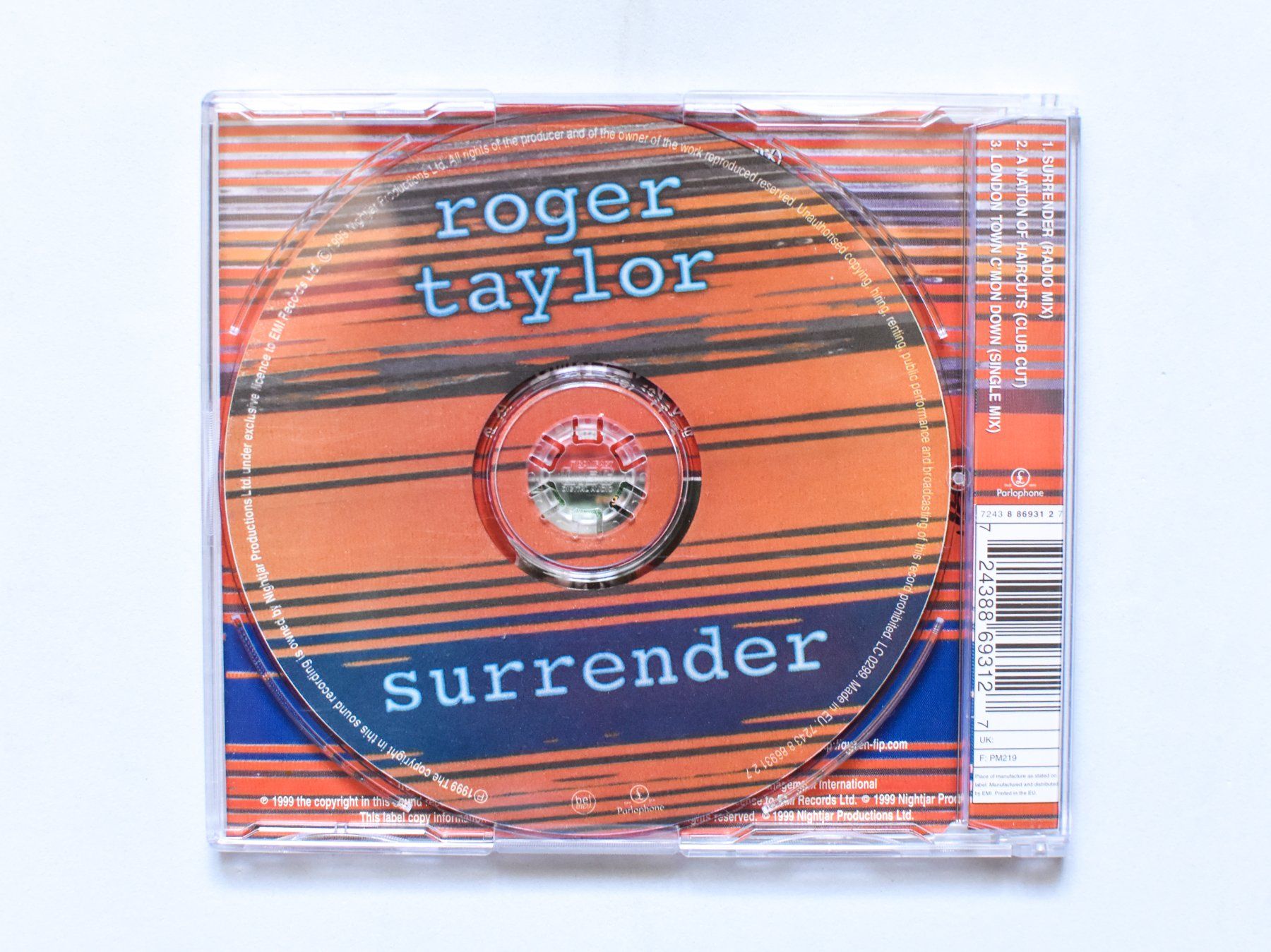 CDs: Roger Taylor - Surrender – D'occasion à Belmont-sur-Yverdon par ag97 1