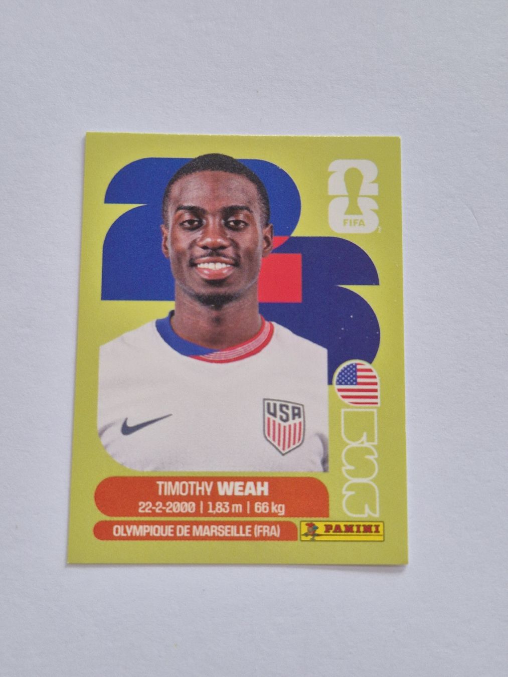 Panini Carte collezionabili: Panini Timothy Weah USA 12 – Nuovo (secondo la descrizione) da Romanens venduto da ozgore
