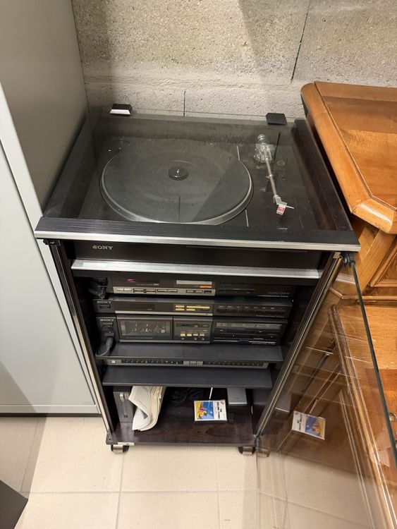 Chaîne stéréo Sony vintage, platine et lecteurs cassettes (D'occasion ...
