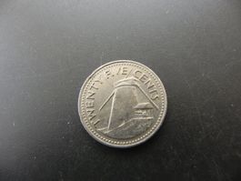Barbados 25 Cents 1978