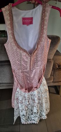Dirndl Kleid Krüger Madl rosa weiss Grösse 36 neuwertig