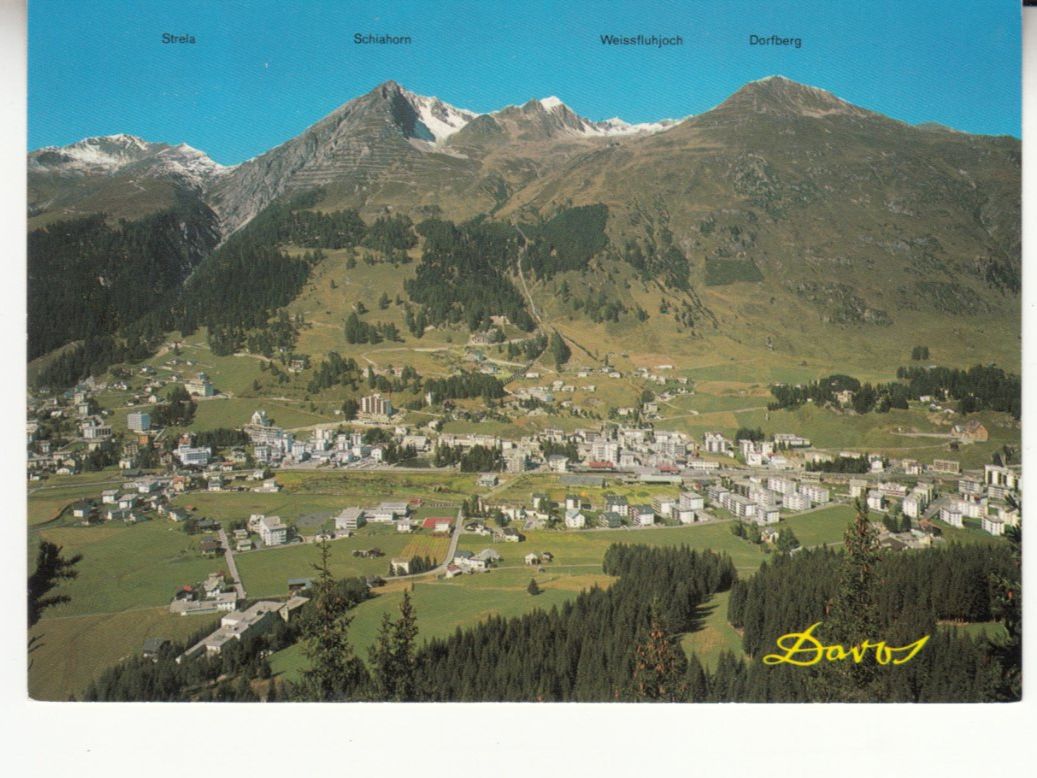 Cartoline postali: Davos ca. 1970 – Usato da Bürglen TG venduto da StampGraf