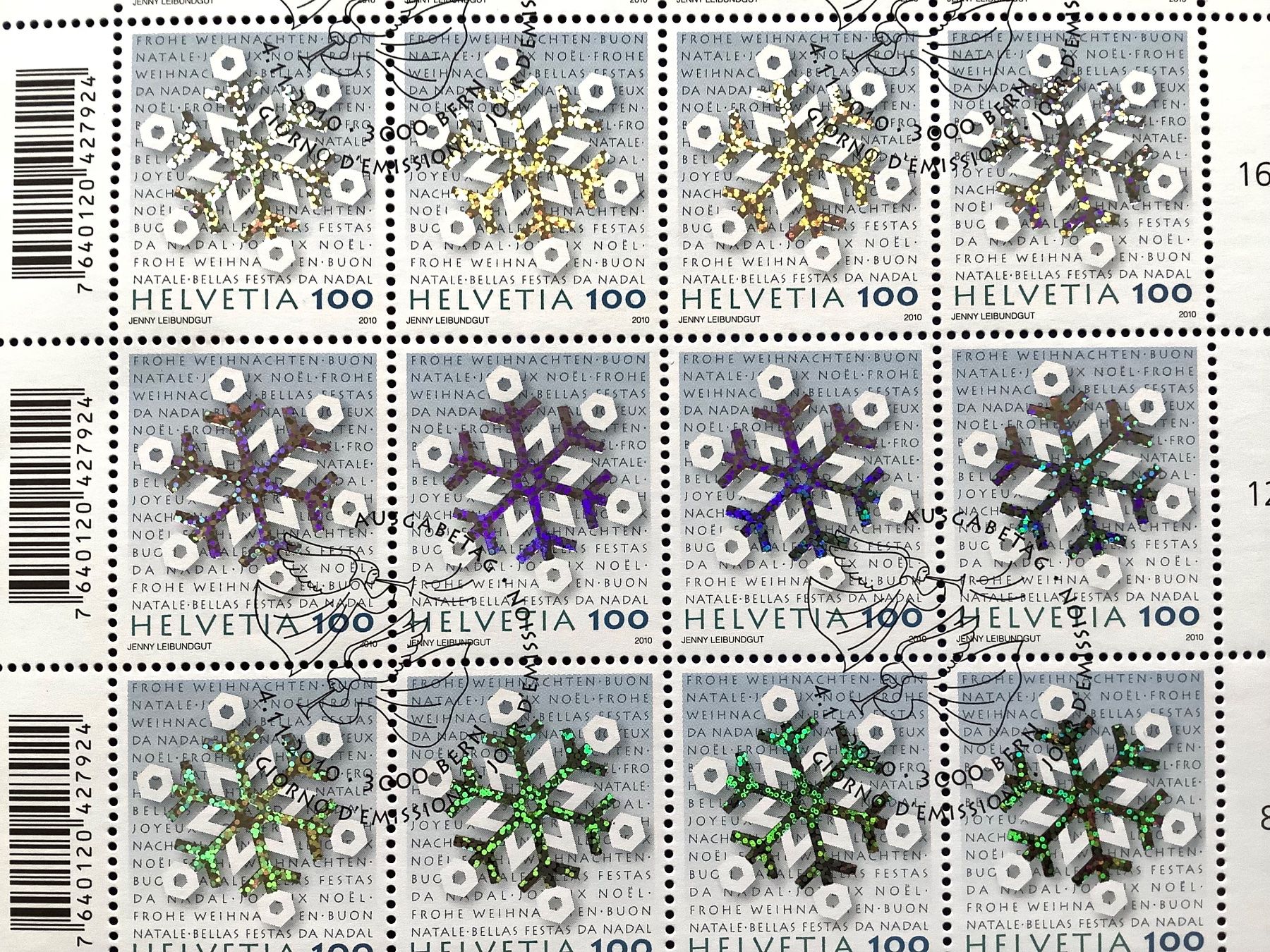 Alle Briefmarken: 2010 / Schweiz Weihnachten Bogensatz ET – Neu (gemäss Beschreibung) aus Liestal von Skunk02 2