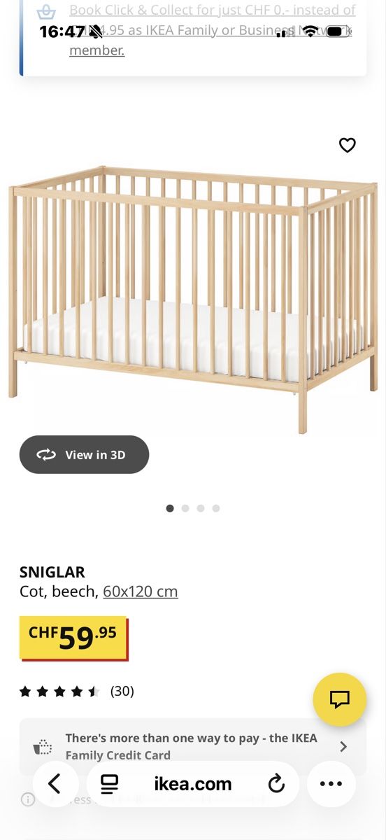 Betten: Ikea baby bed and Matratze – Gebraucht aus Zürich von dor_9l9g 4