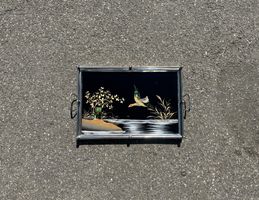 altes Serviertablett