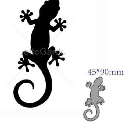Sciablone: Stanzschablone Gecko, Echse  NEU – Nuovo e nell'imballaggio originale da Effretikon venduto da wenuss
