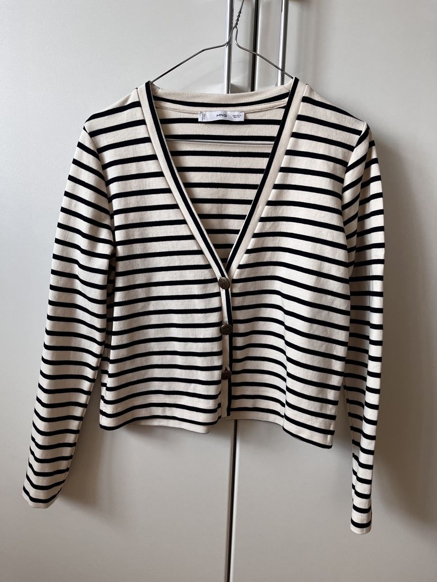 Mango Vestes: MNG kurze Strickjacke Gr. S, gestreift – D'occasion à Zürich par Kleanthy
