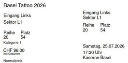 Ticket Basel Tattoo