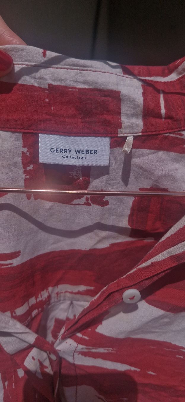 Gerry Weber Camicette: Damen Bluse Gerry Weber Collection Rot Weiss  – Usato da Wohlen b. Bern venduto da lau_7vcp 1