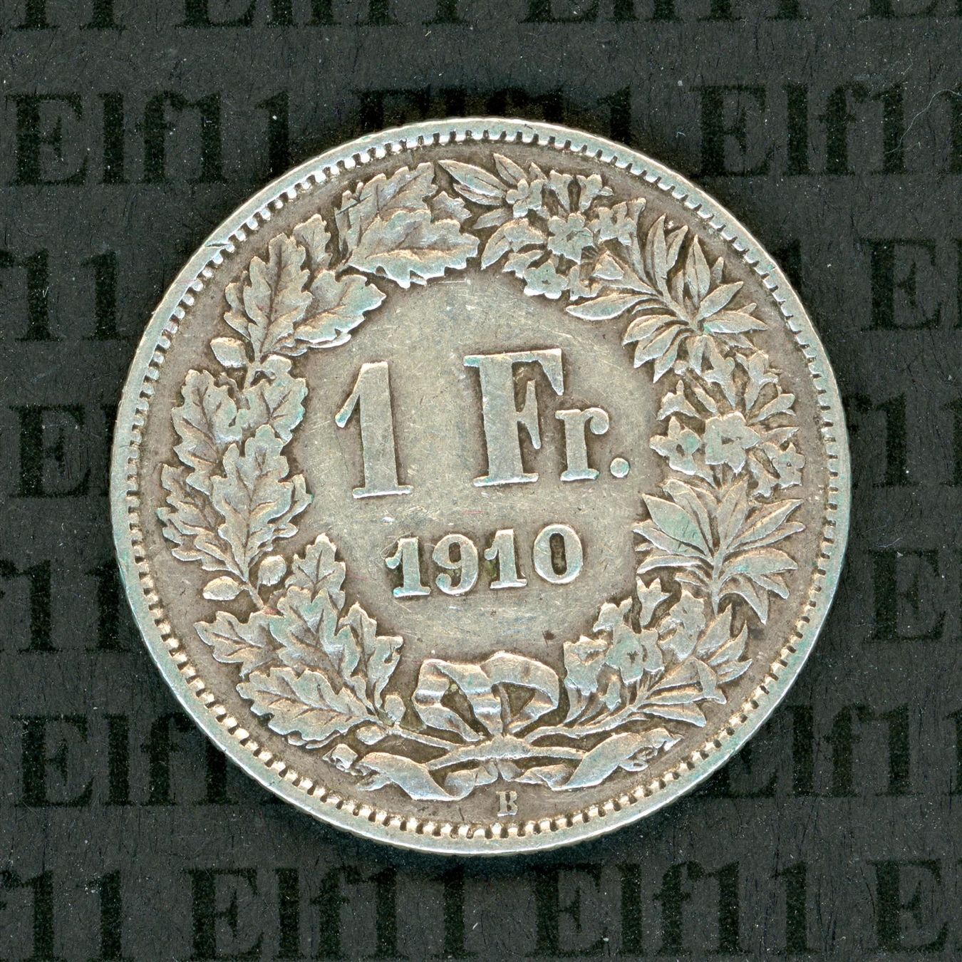 Tutti le monete: CHF___1.00 1910 -vz 1 Franken – Usato da Widnau venduto da Elf11