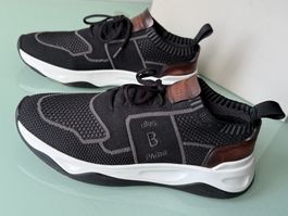 BERLUTI Shadow Knit Nylon and Calf Leder Low Top Sneaker 42