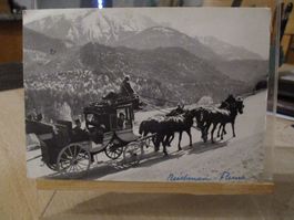 Reichenau Flims Postkutsche  Postkarte   1