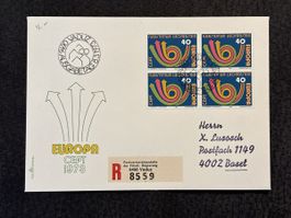 Enveloppe premier jour Liechtenstein Europa 1973