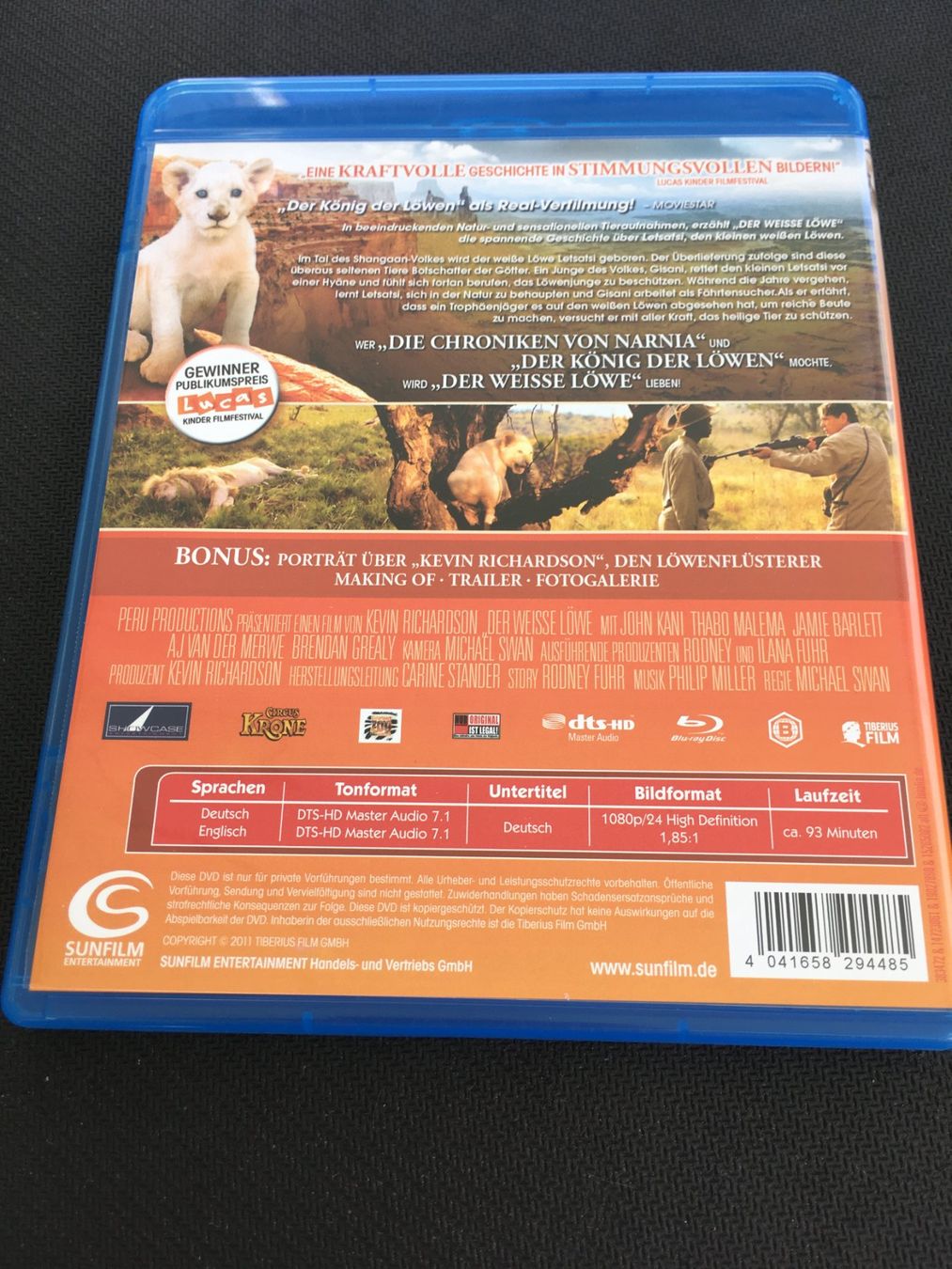Tutti i DVDs: Der Weisse Löwe [Blu-ray] – Usato da St.Gallen venduto da MedienJoe 1