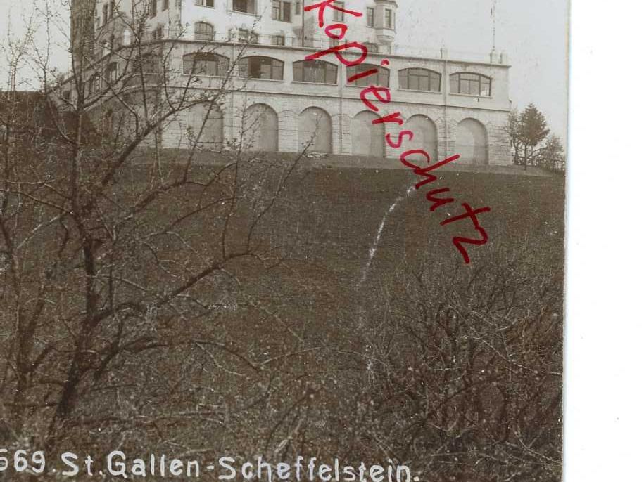 Ansichtskarten: St. Gallen Scheffelstein Echtfotokarte 1910 – Gebraucht aus Dallenwil von montem63 2