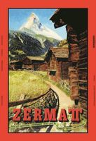 Blechschild-ZERMATT HOLZHÜTTE