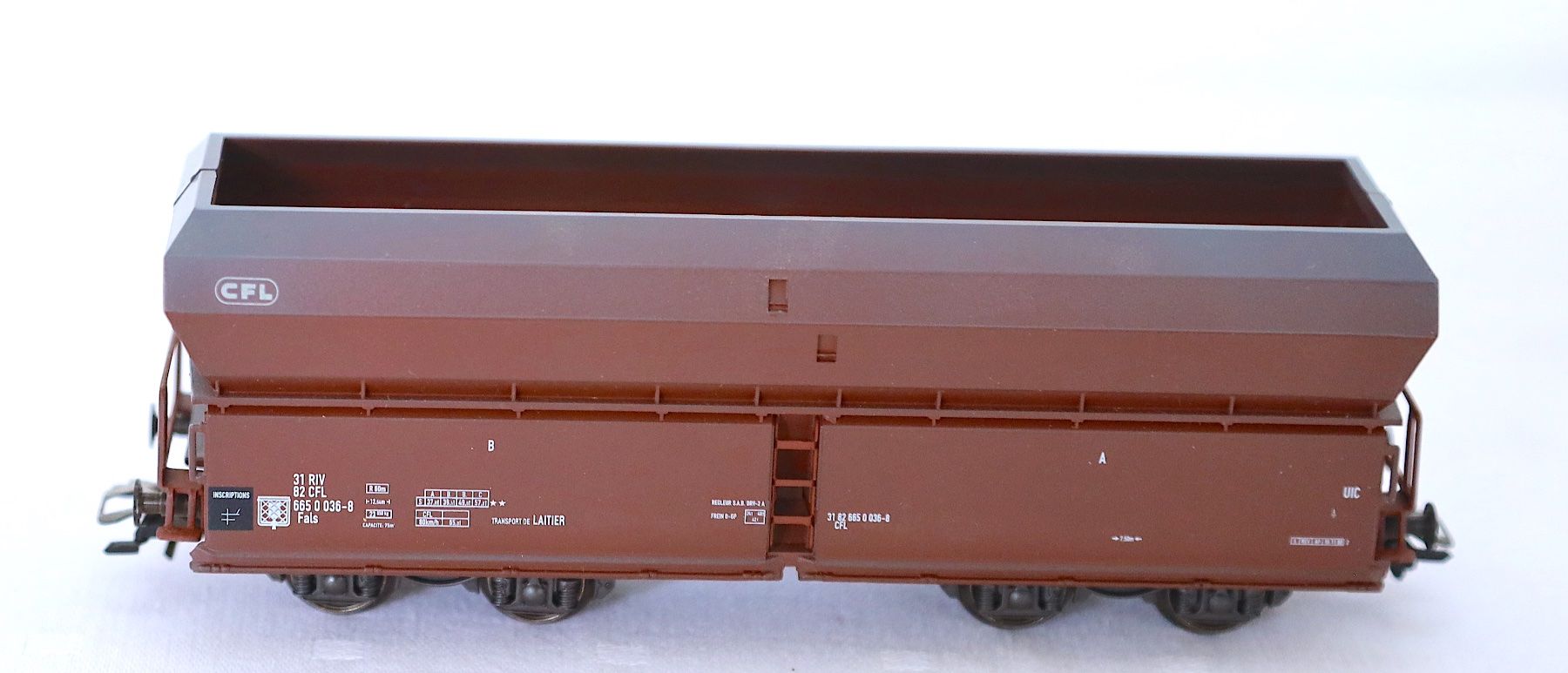 Märklin Modellini di ferrovie: Märklin 4623 Selbstentladewagen CFL – Nuovo e nell'imballaggio originale da Ipsach venduto da locky55 1