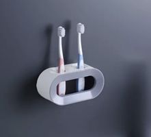 NEU Zahnbürstenhalter weiss/grau