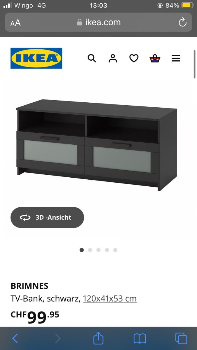 Ikea Meubles TV: Brimnes TV-Bank / TV Möbel – Neuf (Voir description) à Grenchen par ter_9d7l 3