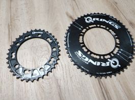 Plateaux vélo Rotor Q-Rings 52/36 dents état occasion