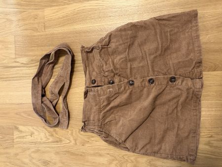 Cordrock Zaful braun mit Knopfleiste 