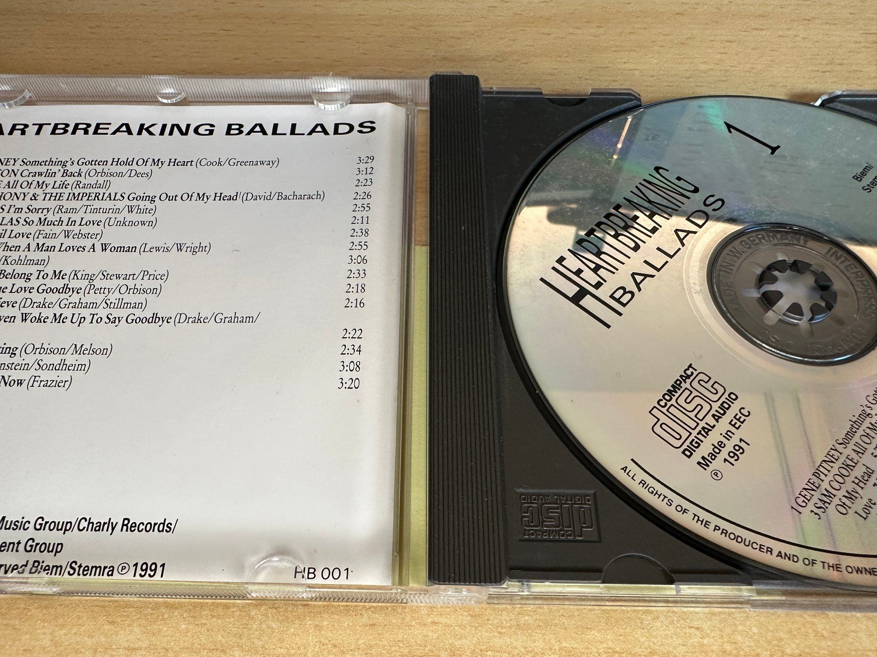 CD: A2 Various – Heartbreaking Ballads 1 – Usato da Rikon im Tösstal venduto da Alpenmutz 2