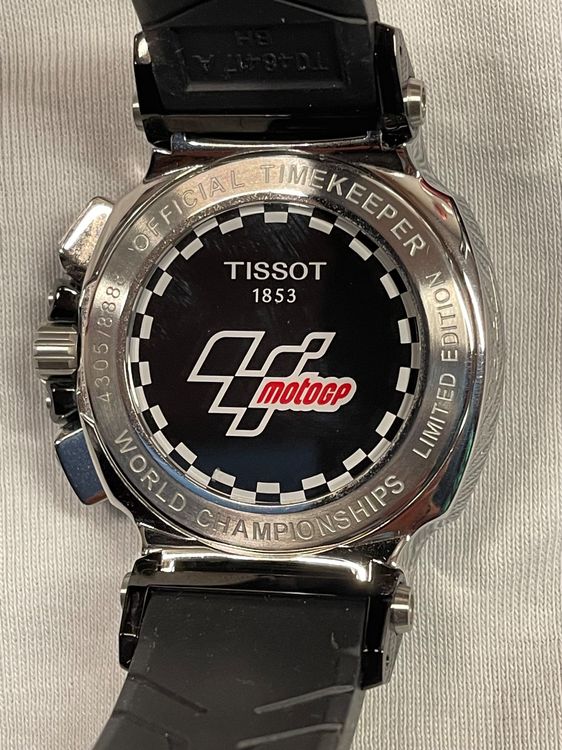 Tissot T Race Moto GP Limited Edition Chronograph Blue Dial Blue Rubber Strap Watch for Men - T141.417.17.047.00 main image 0