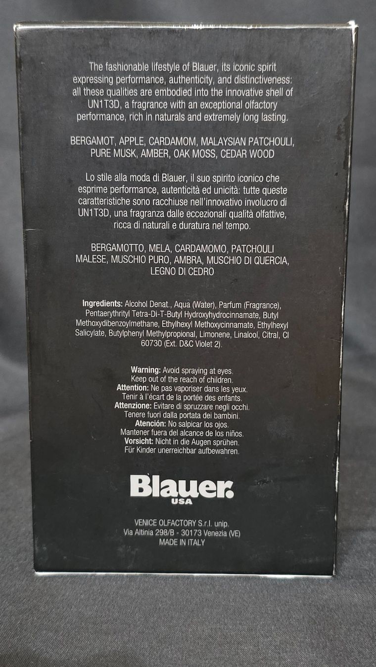 Profumi & Eau de Toilette: Blauer. USA – Uncompromising Performance (UNIT3D Man) | 50ml – Usato da Thalwil venduto da VitaMini 2